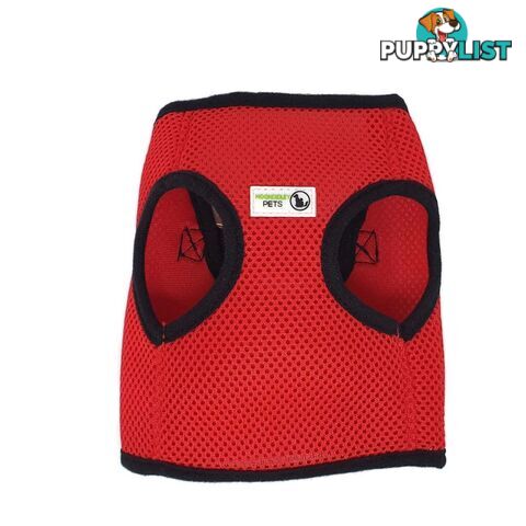 Vest Harness Pet Dog-Cat Step-in Velcro and Buckle Attachments - Moondidley Pets - MDPVESTSBLK