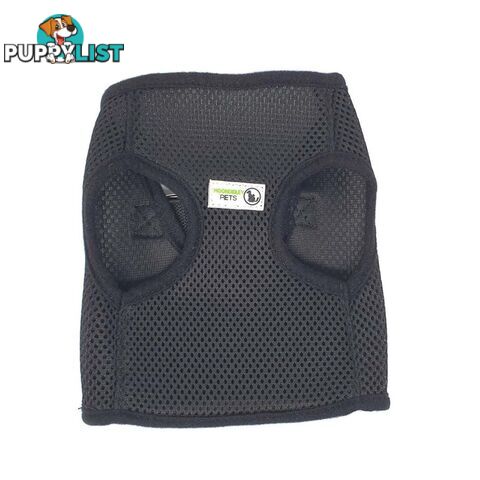 Vest Harness Pet Dog-Cat Step-in Velcro and Buckle Attachments - Moondidley Pets - MDPVESTSBLK