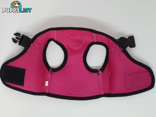 Vest Harness Pet Dog-Cat Step-in Velcro and Buckle Attachments - Moondidley Pets - MDPVESTSBLK