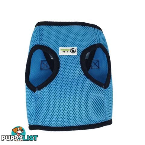 Vest Harness Pet Dog-Cat Step-in Velcro and Buckle Attachments - Moondidley Pets - MDPVESTSBLK