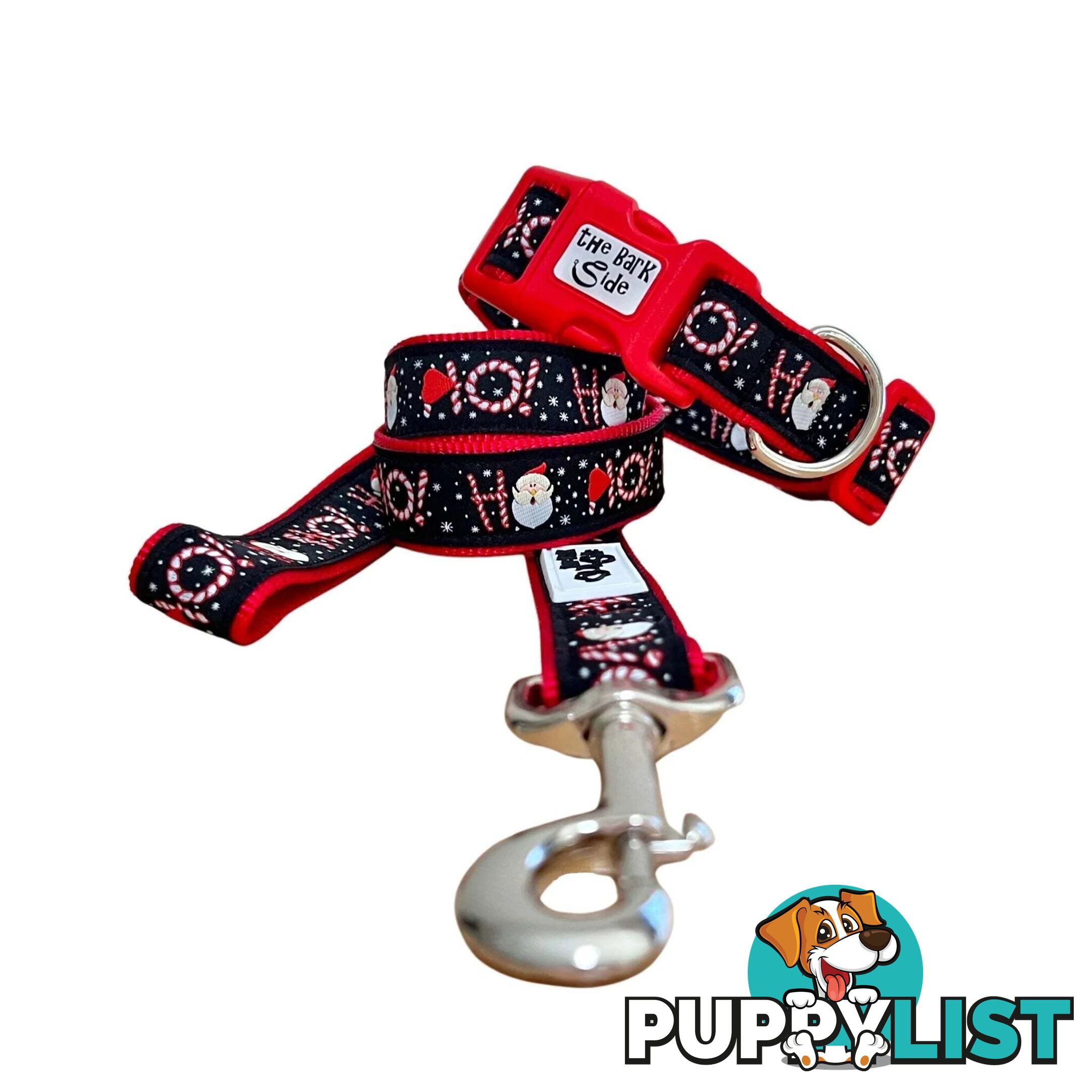 Christmas Dog Collar / Reindeer / Santa / XS - L - Hand Made by The Bark Side - TBSCHRXSREI