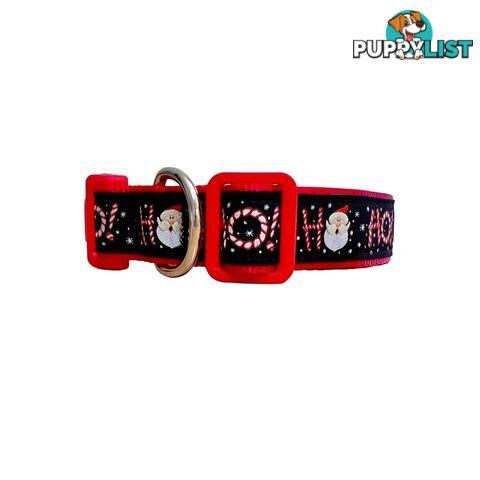 Christmas Dog Collar / Reindeer / Santa / XS - L - Hand Made by The Bark Side - TBSCHRXSREI