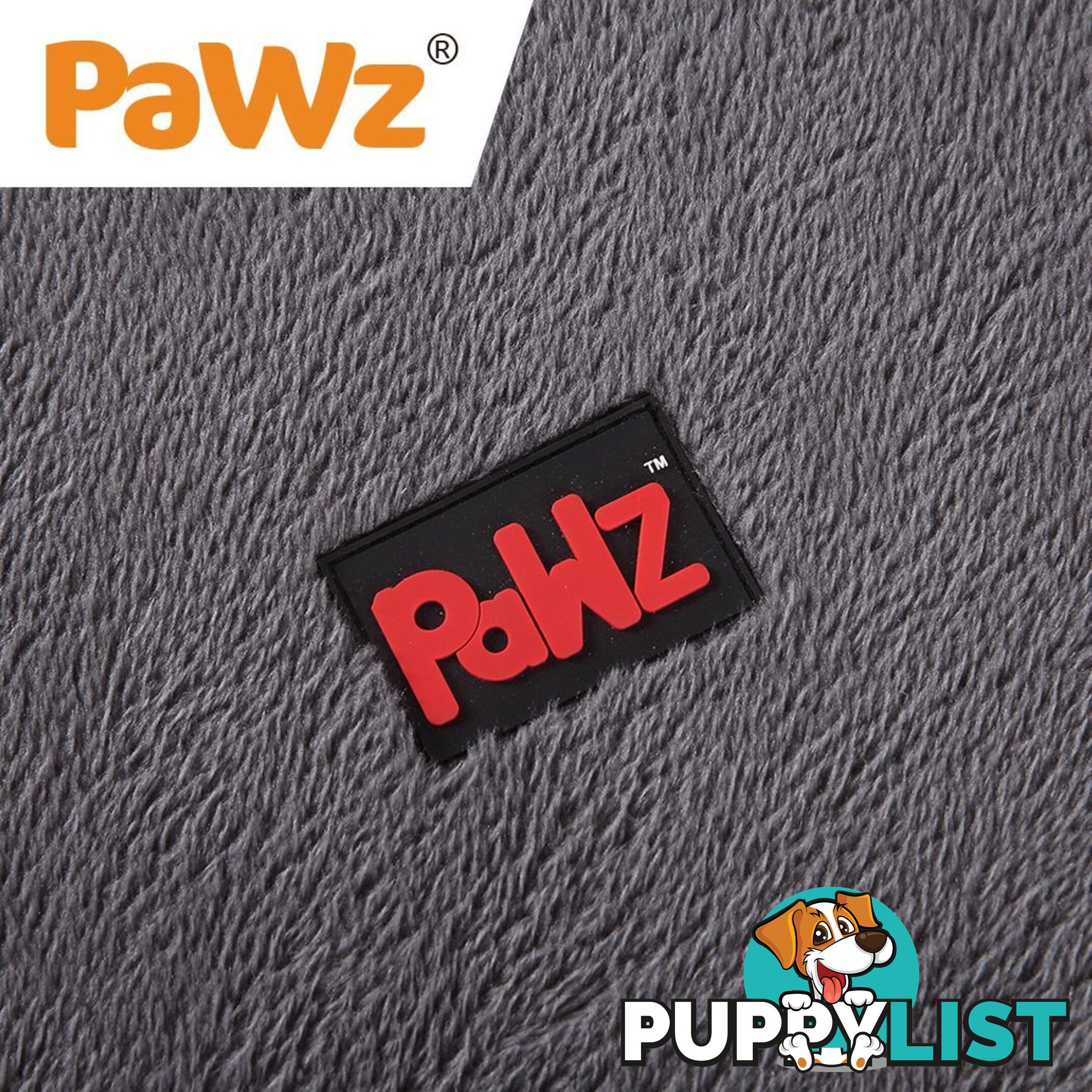 Pet Bed Foldable Dog Puppy Beds Cushion Pad Pads Soft Plush Black PaWz - WB-JC1045-L-GR