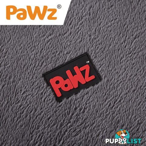 Pet Bed Foldable Dog Puppy Beds Cushion Pad Pads Soft Plush Black PaWz - WB-JC1045-L-GR