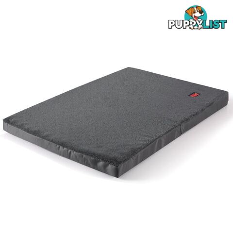 Pet Bed Foldable Dog Puppy Beds Cushion Pad Pads Soft Plush Black PaWz - WB-JC1045-L-GR