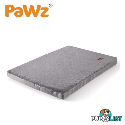 Pet Bed Foldable Dog Puppy Beds Cushion Pad Pads Soft Plush Black PaWz - WB-JC1045-L-GR