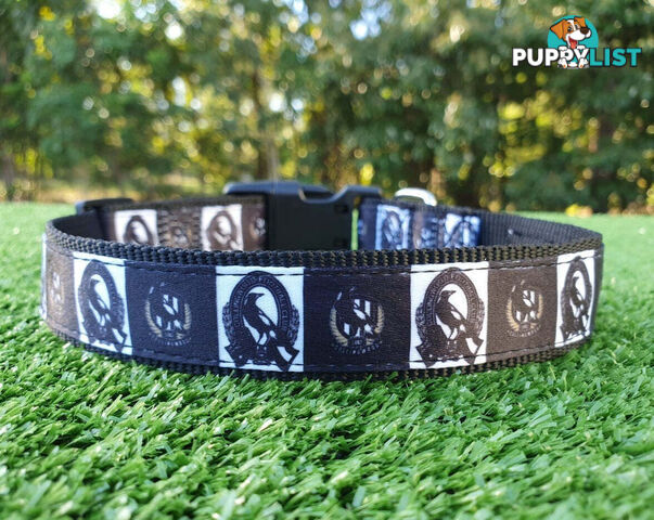 AFL Dog Collars, Footy - Aussie Rules - Moondidley Pets - MDPCOLAFLMCM
