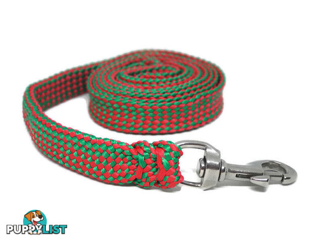 1.8m to 10m Long Dog Lead No Stitching Tough Yarnix 20mm Wide - YNXLD205BRPUR
