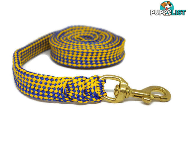 1.8m to 10m Long Dog Lead No Stitching Tough Yarnix 20mm Wide - YNXLD205BRPUR