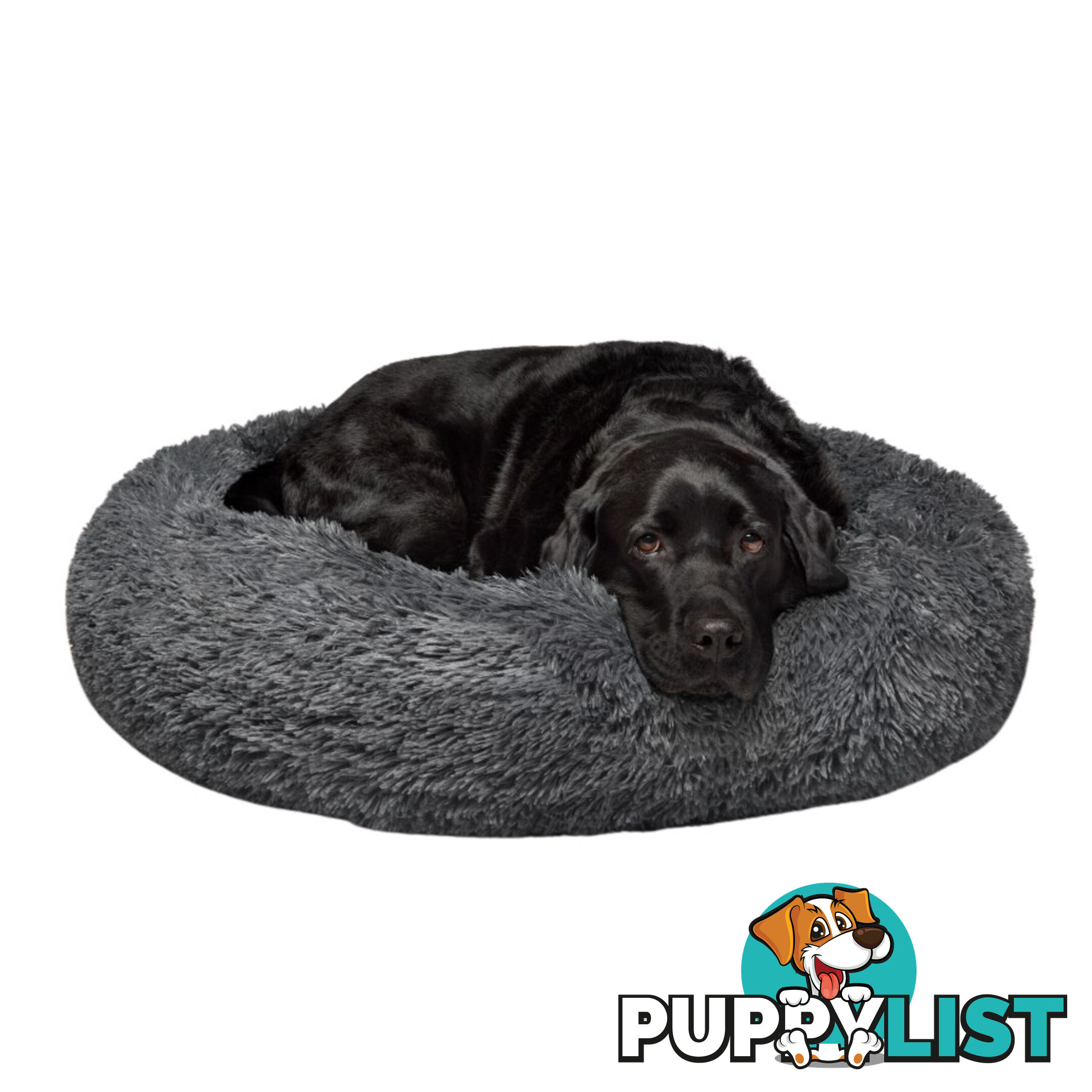 Fur King "Aussie" Calming Dog Bed - Grey - Large - V364-DCA1DDP0255S
