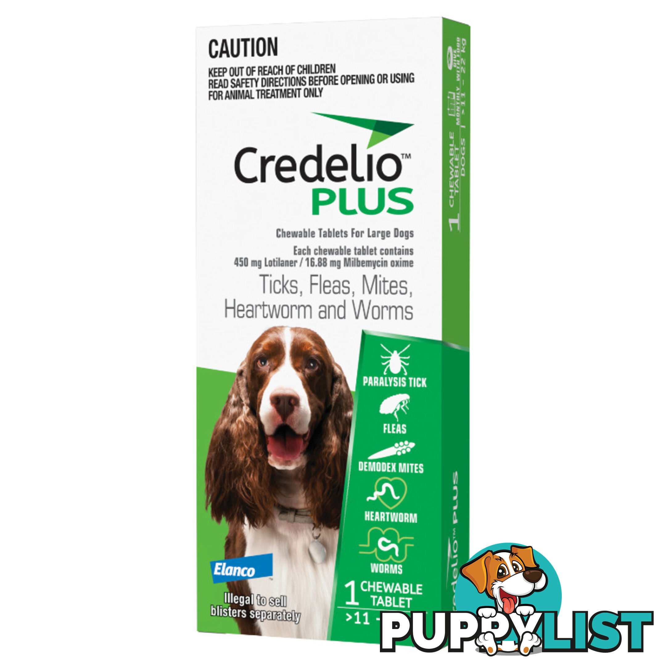 Credelio Plus Ticks, Fleas, Mites, Heartworm, and Worms - EDACPDL1
