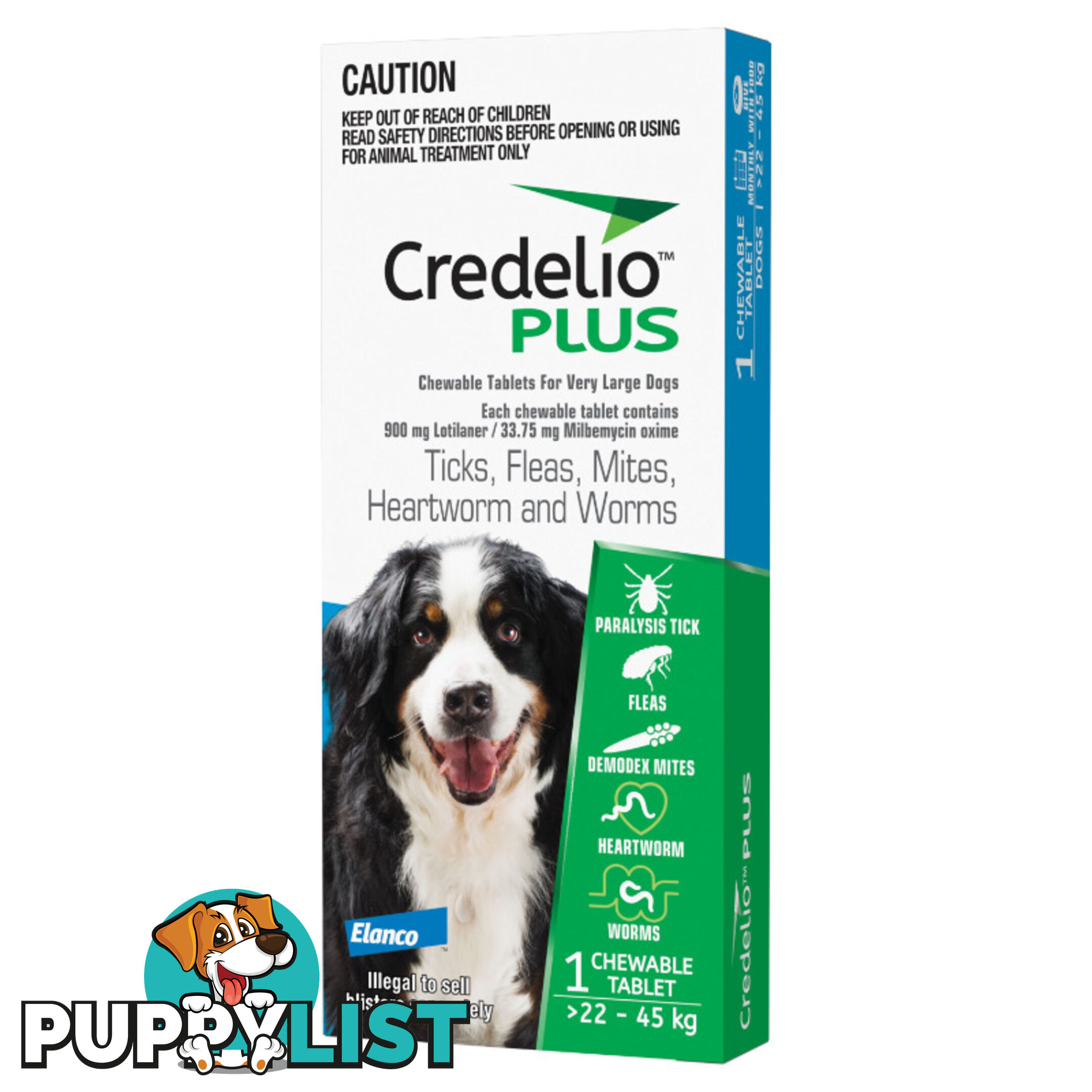 Credelio Plus Ticks, Fleas, Mites, Heartworm, and Worms - EDACPDL1