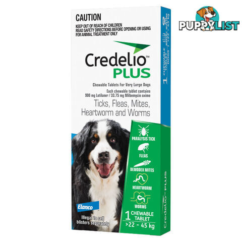 Credelio Plus Ticks, Fleas, Mites, Heartworm, and Worms - EDACPDL1
