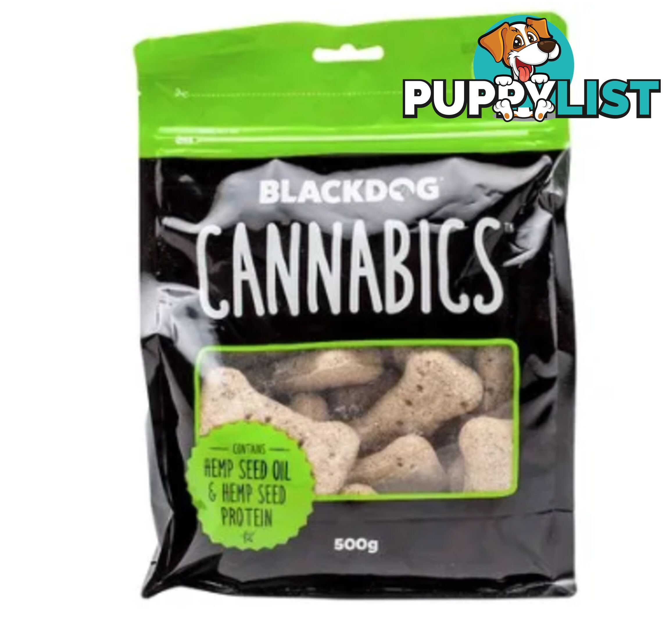 Cannabics Dog Treats 500g - Blackdog - WPS-DTB0765
