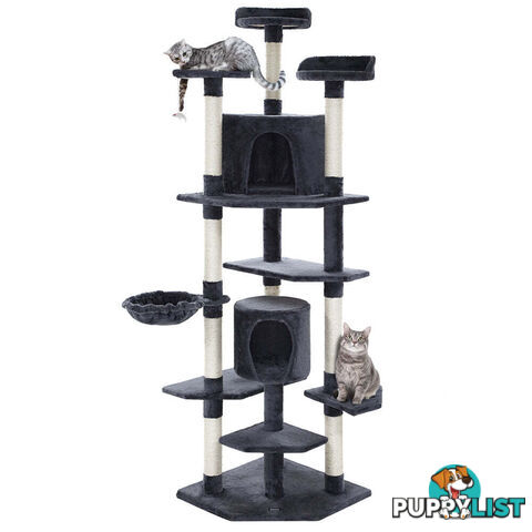 i.Pet 203cm Cat Scratching Post - PET-CAT-PCTOP-GR