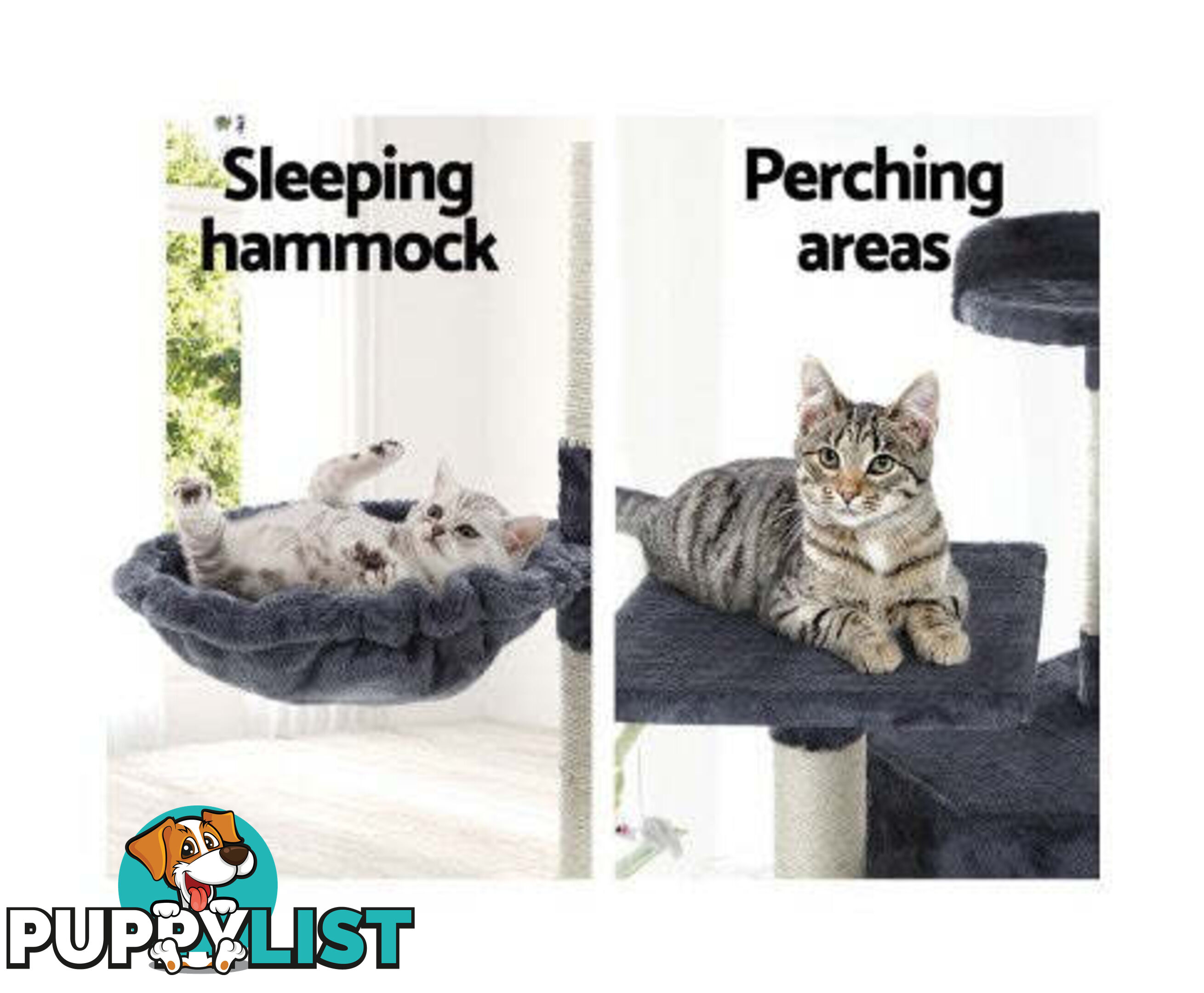 i.Pet 203cm Cat Scratching Post - PET-CAT-PCTOP-GR
