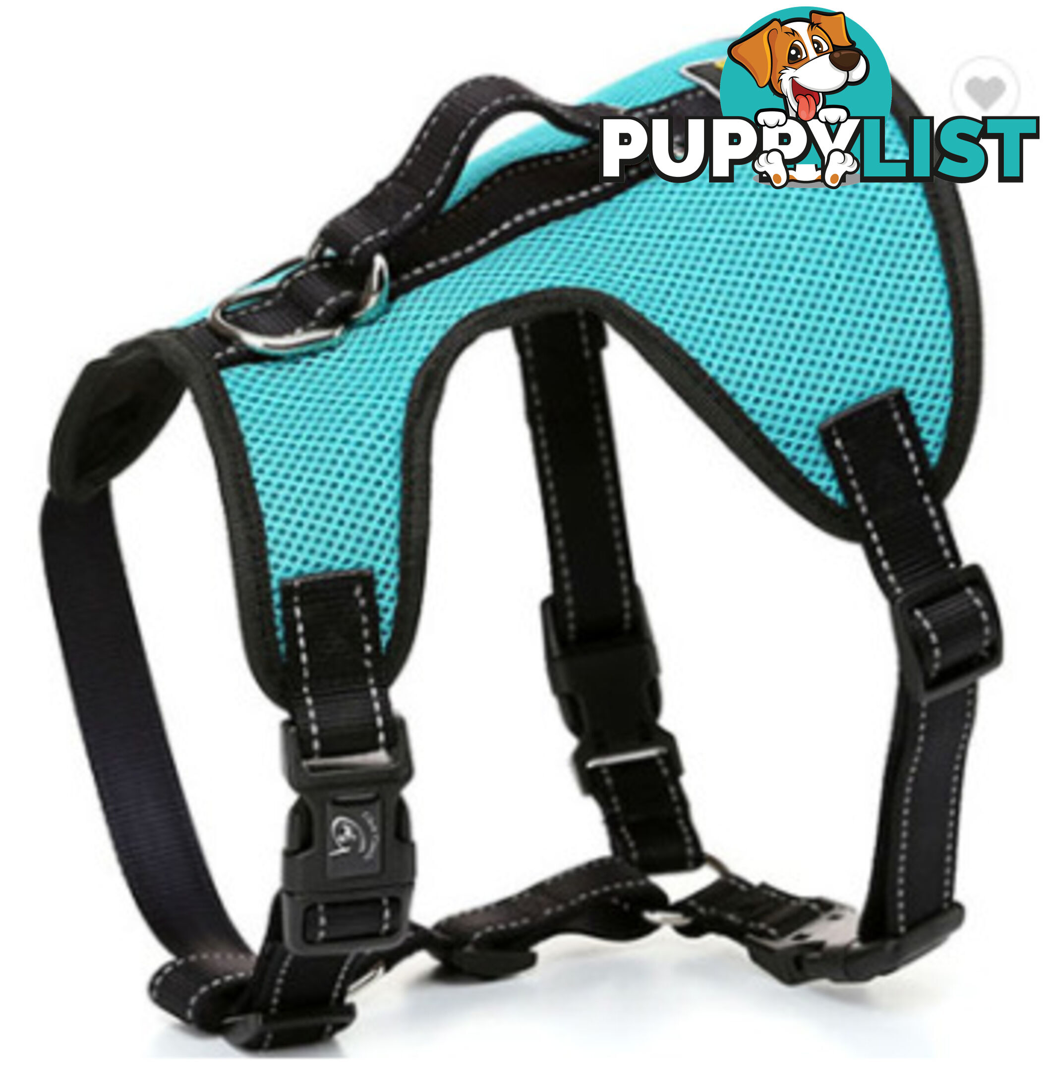 Dog Harness Billi Bob Soft Mesh Reflective Webbing - Moondidley Pets - MDPHARBILLTUR