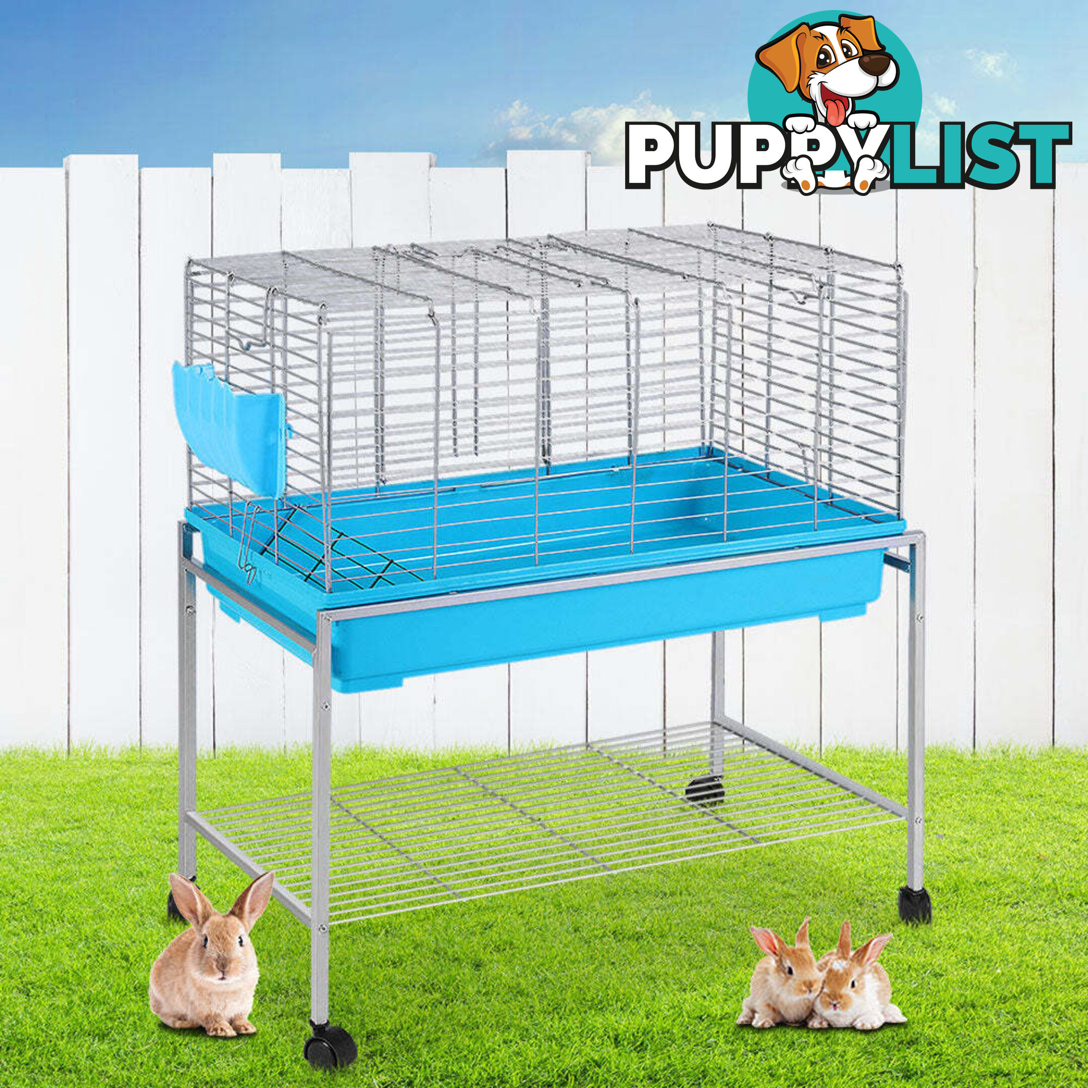 i.Pet Rabbit Cage 88cm Indoor Guinea Pig - PET-RAB-CAGE-H97