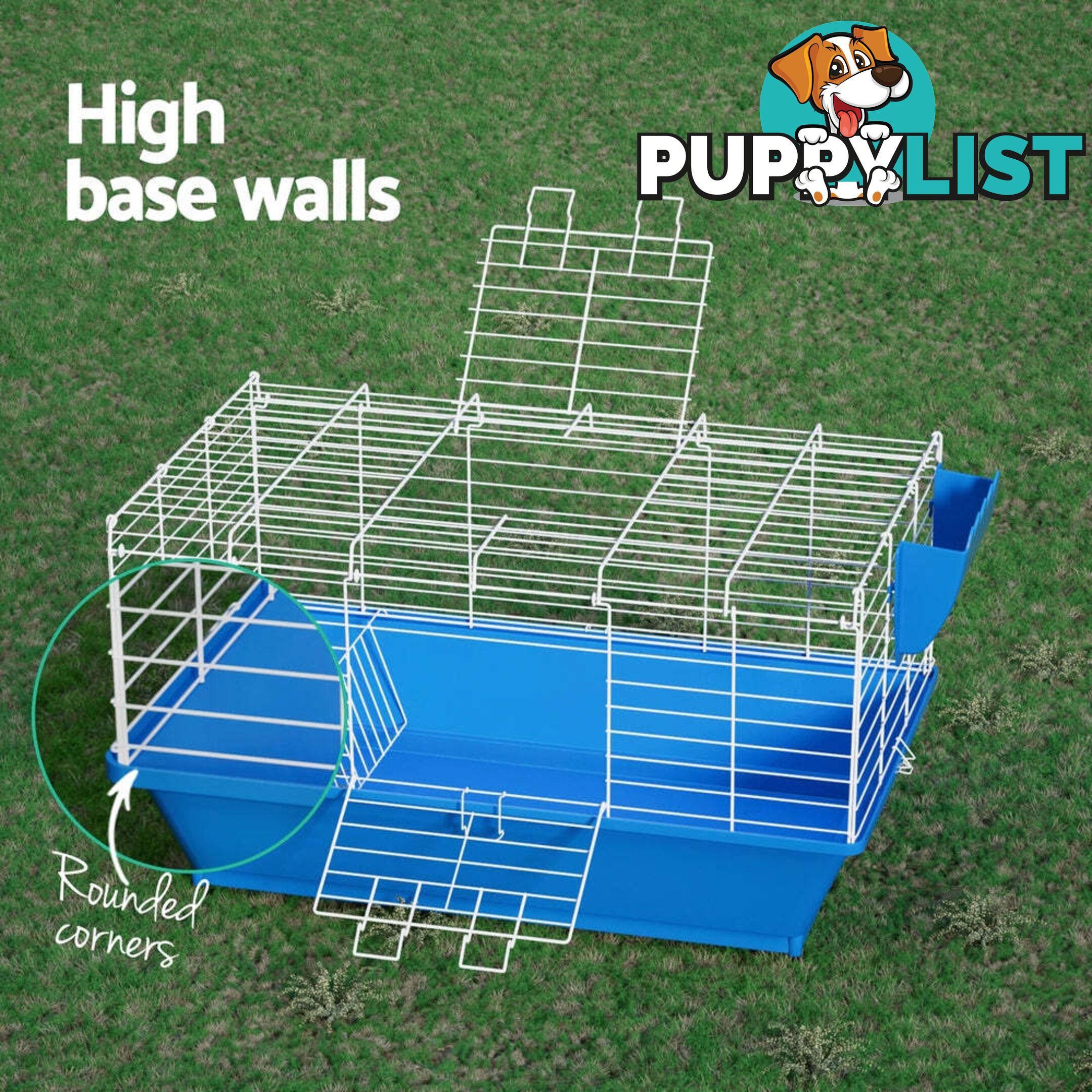 i.Pet Rabbit Cage 88cm Indoor Guinea Pig - PET-RAB-CAGE-H97