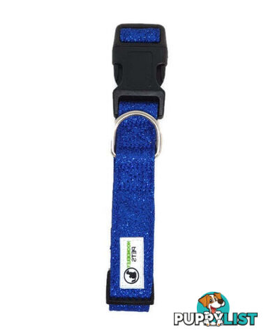 Bling Glitter Overlay Nylon Collar - Breakaway Buckle - Moondidley Pets - MDPCOLBLIXLHPNK