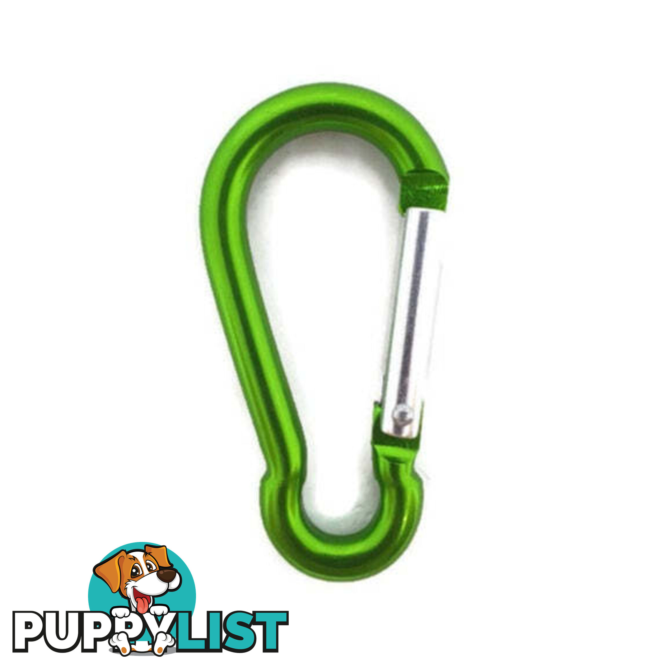 Snap Hook Carabiner - 6mm Aluminium - BNCARALUGRN