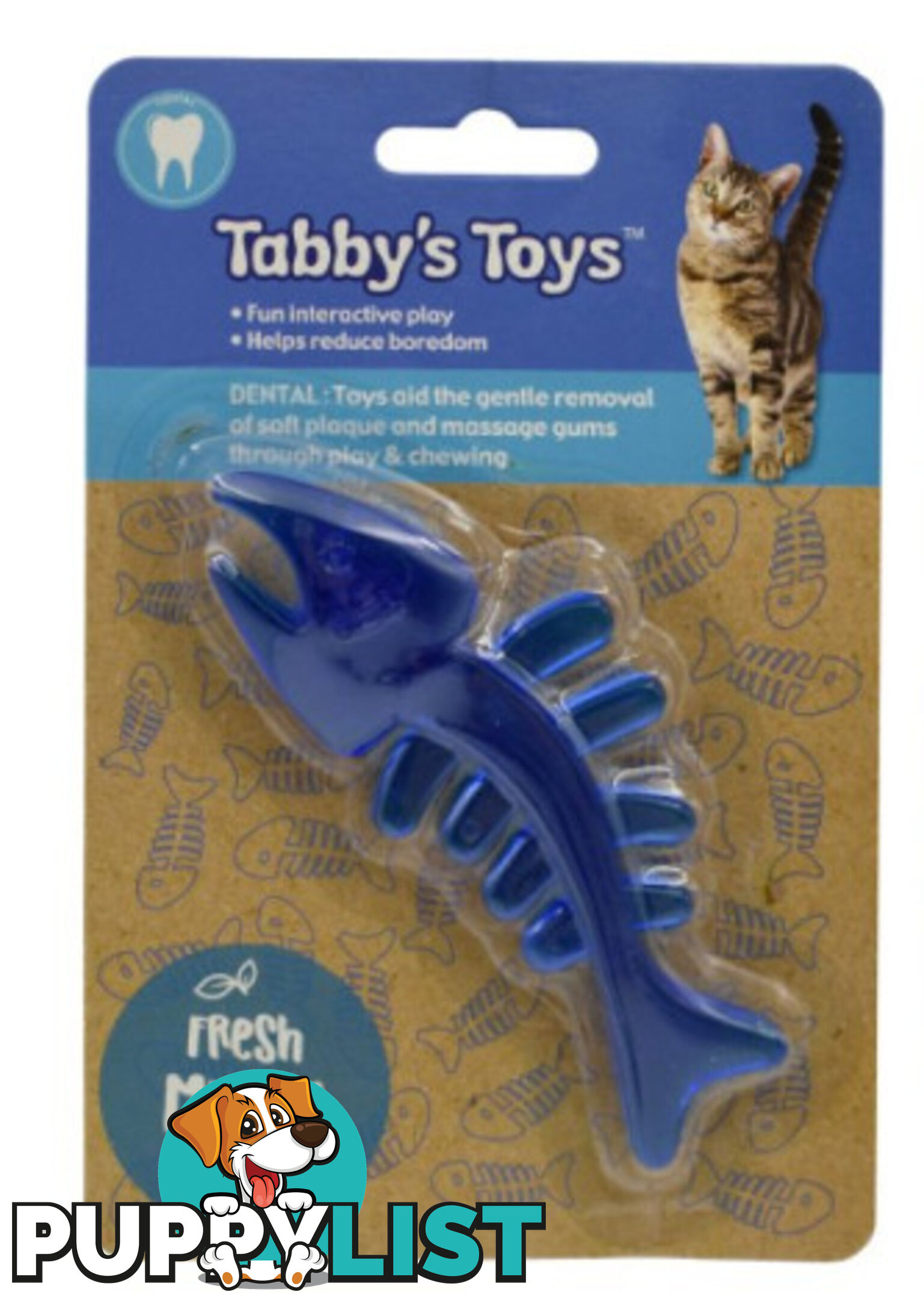 Cat Fish Skeleton Toy - Dental - Tabby's Toys - PPP-TOY2019111903BLU