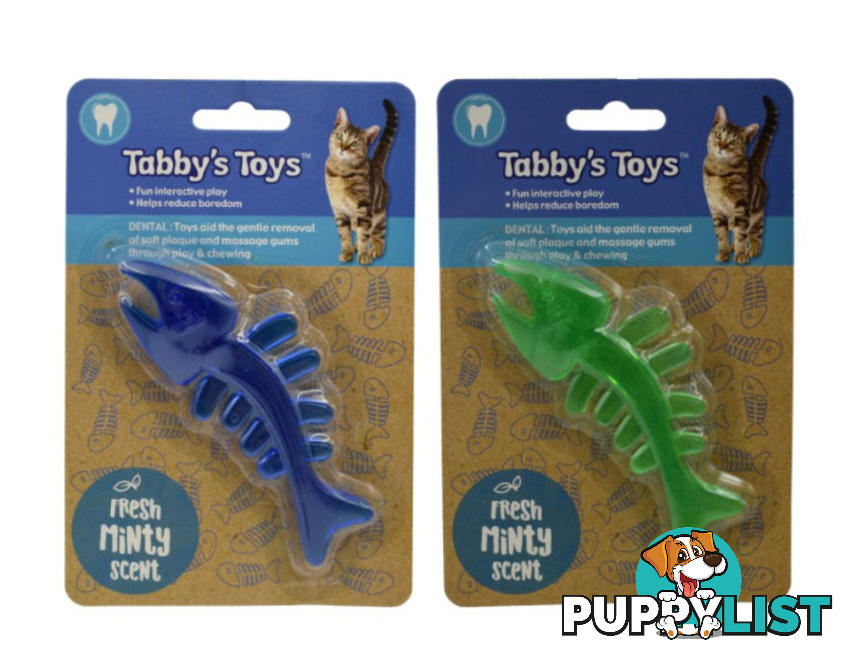 Cat Fish Skeleton Toy - Dental - Tabby's Toys - PPP-TOY2019111903BLU