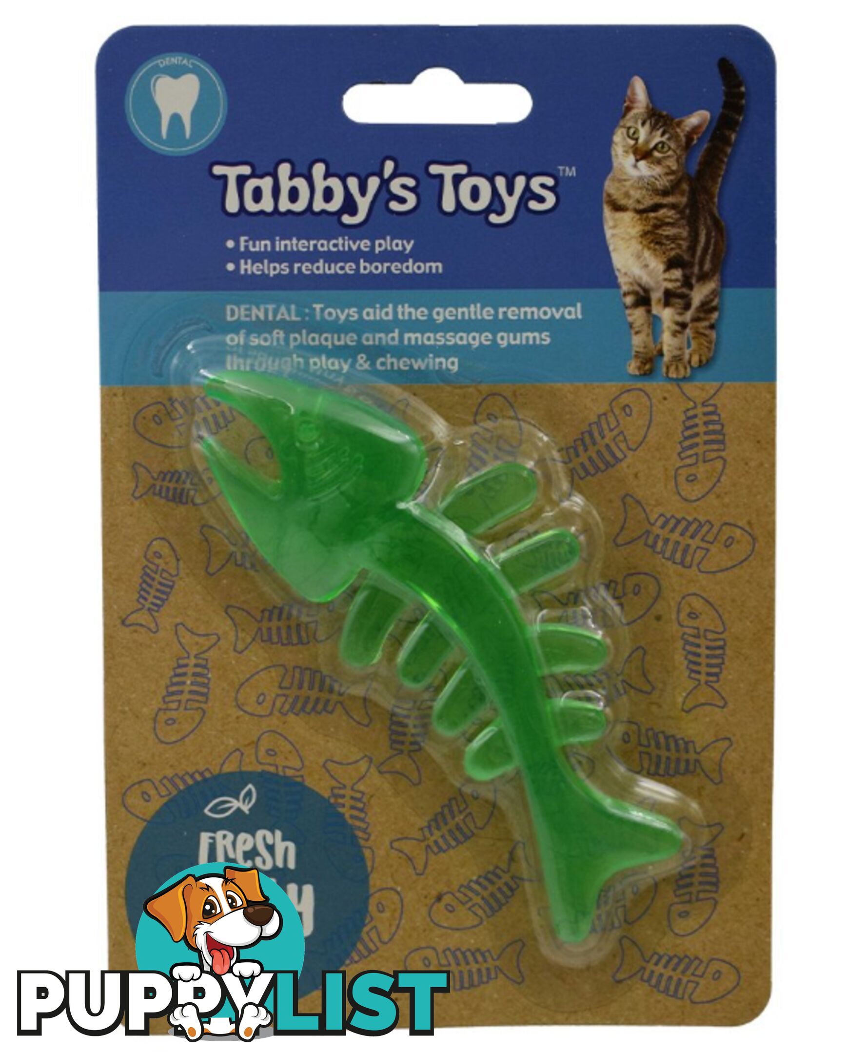 Cat Fish Skeleton Toy - Dental - Tabby's Toys - PPP-TOY2019111903BLU