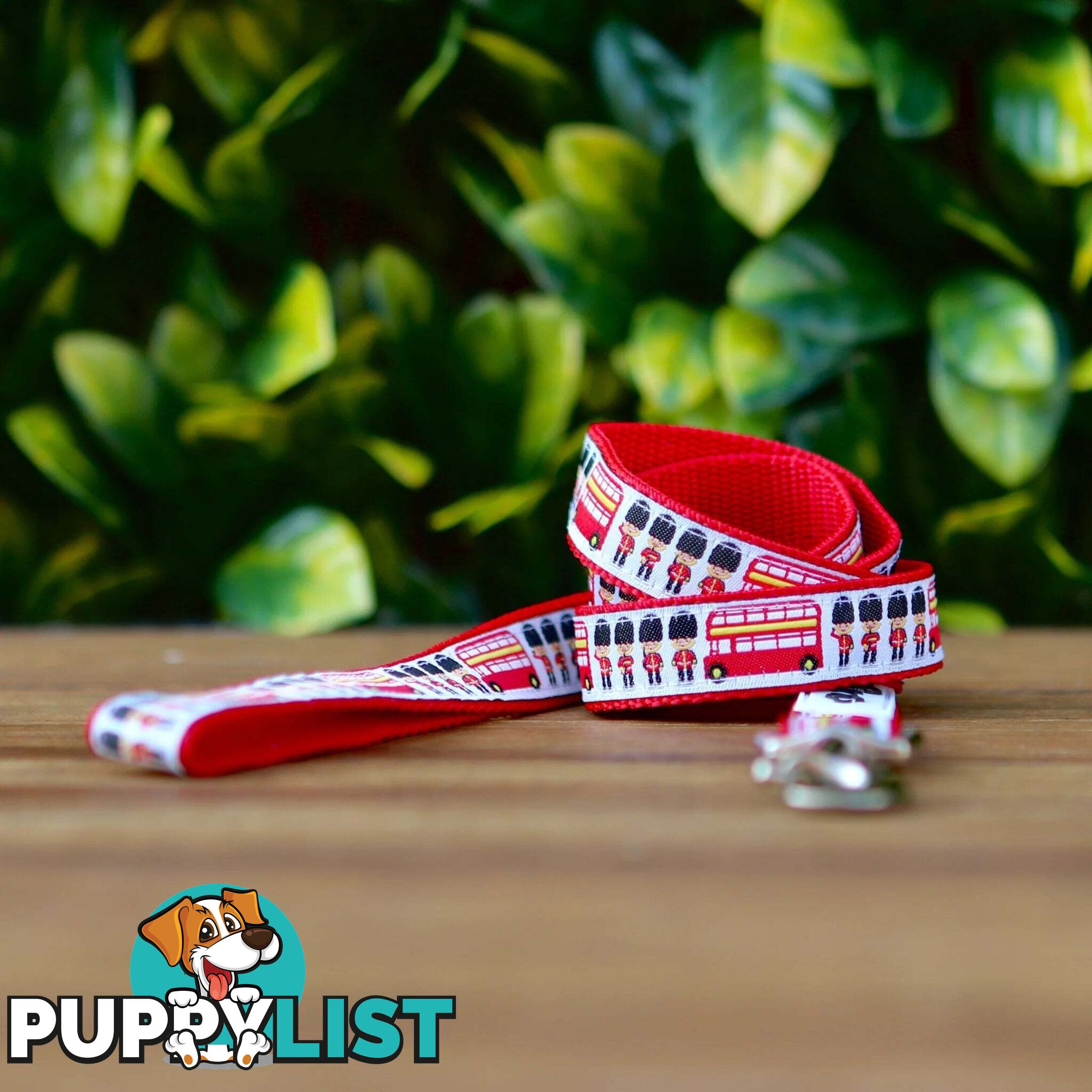 London Themed Dog Lead / Dog Leash - Hand Made by The Bark Side - TBSLDLONBLK201.2