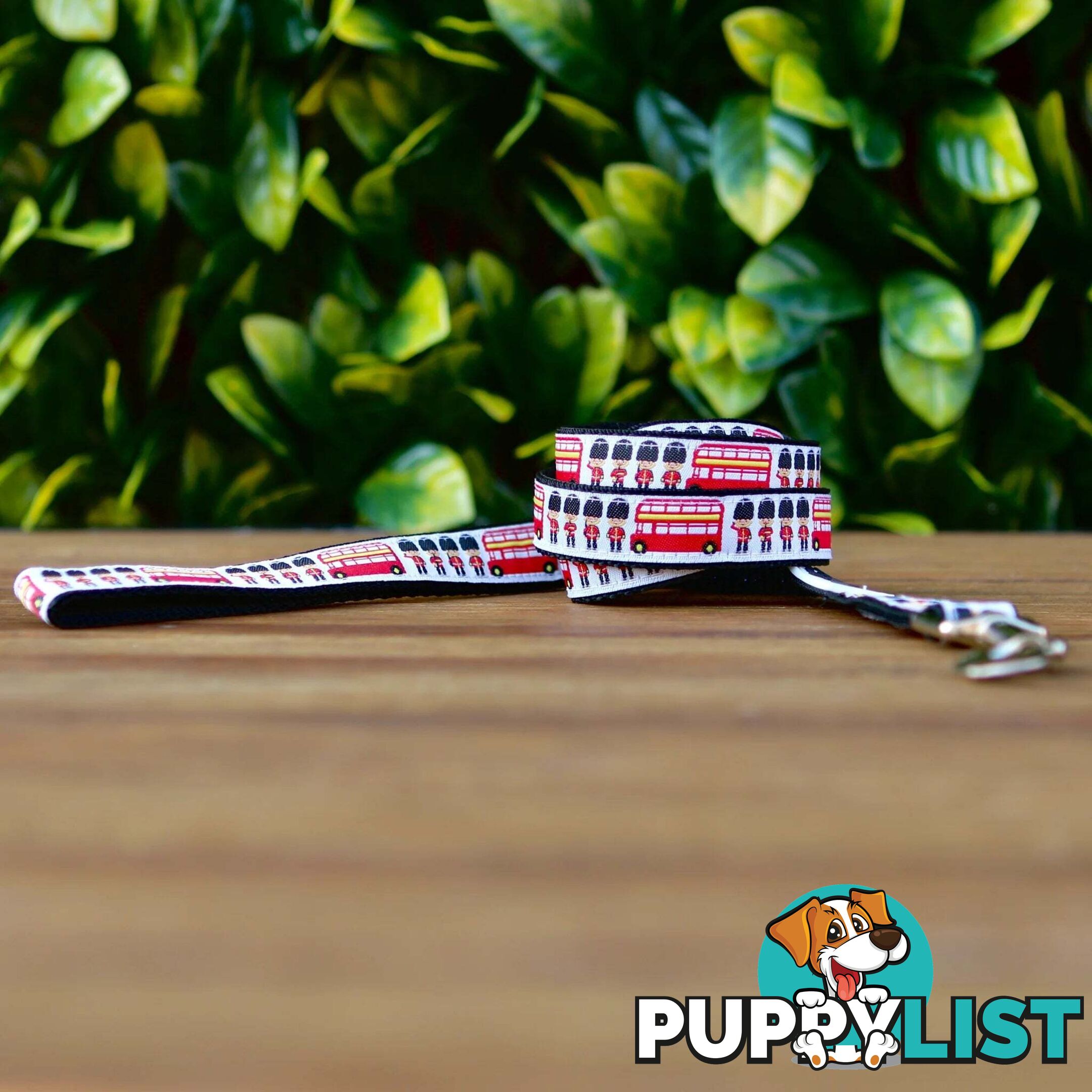 London Themed Dog Lead / Dog Leash - Hand Made by The Bark Side - TBSLDLONBLK201.2