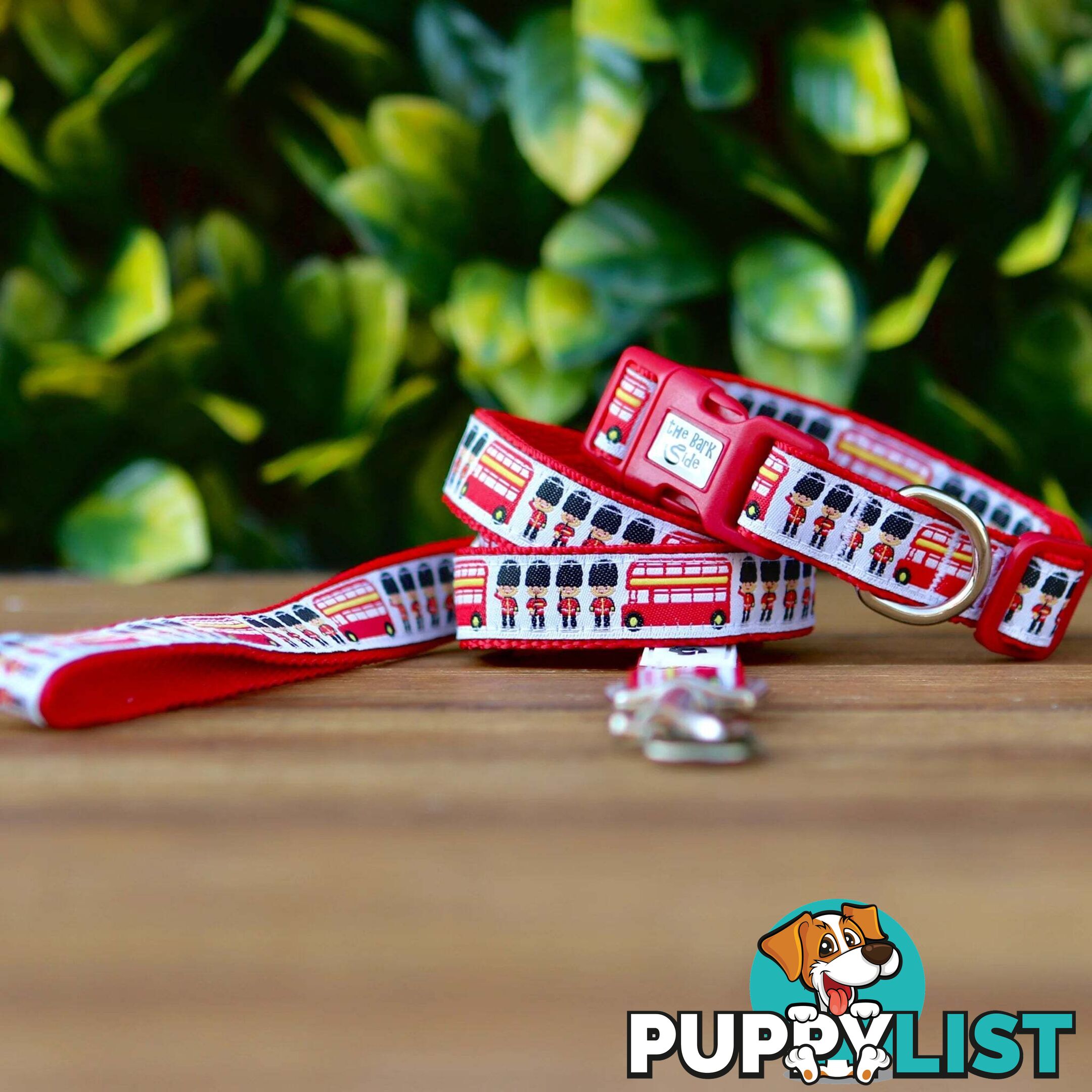 London Themed Dog Lead / Dog Leash - Hand Made by The Bark Side - TBSLDLONBLK201.2