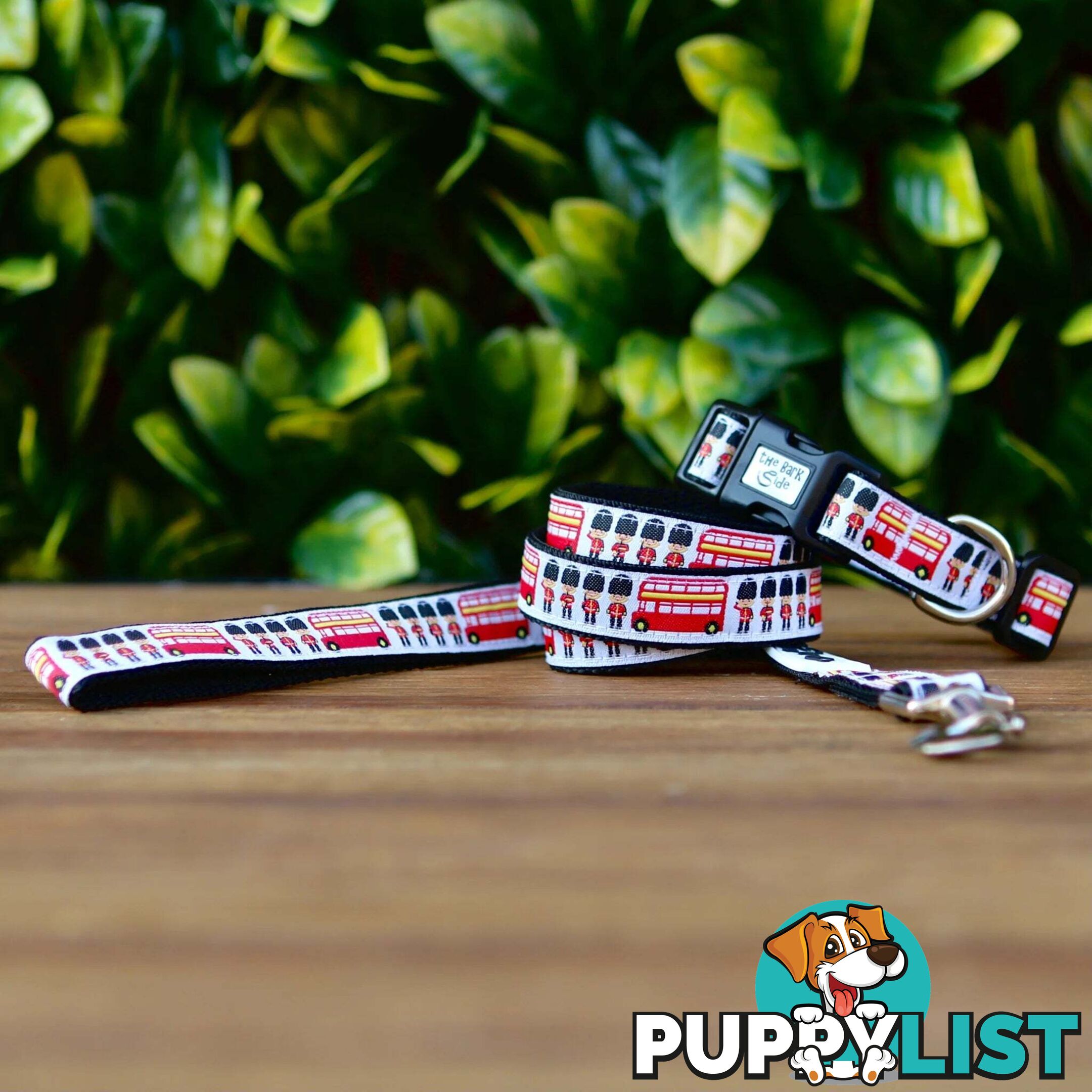 London Themed Dog Lead / Dog Leash - Hand Made by The Bark Side - TBSLDLONBLK201.2
