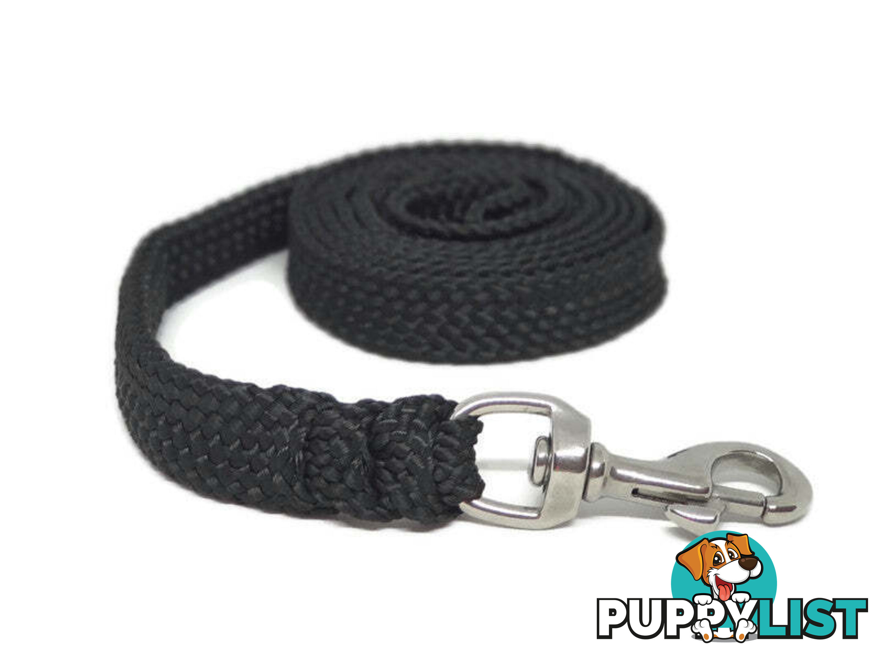 1.8m to 10m Long Dog Lead No Stitching Tough Yarnix 20mm Wide - YNXLD205SSGRN