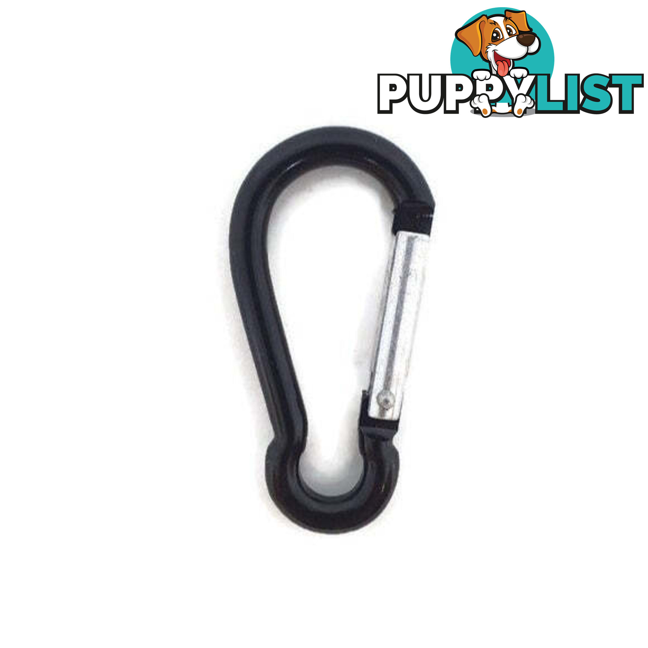 Snap Hook Carabiner - 6mm Aluminium - BNCARALUBLK