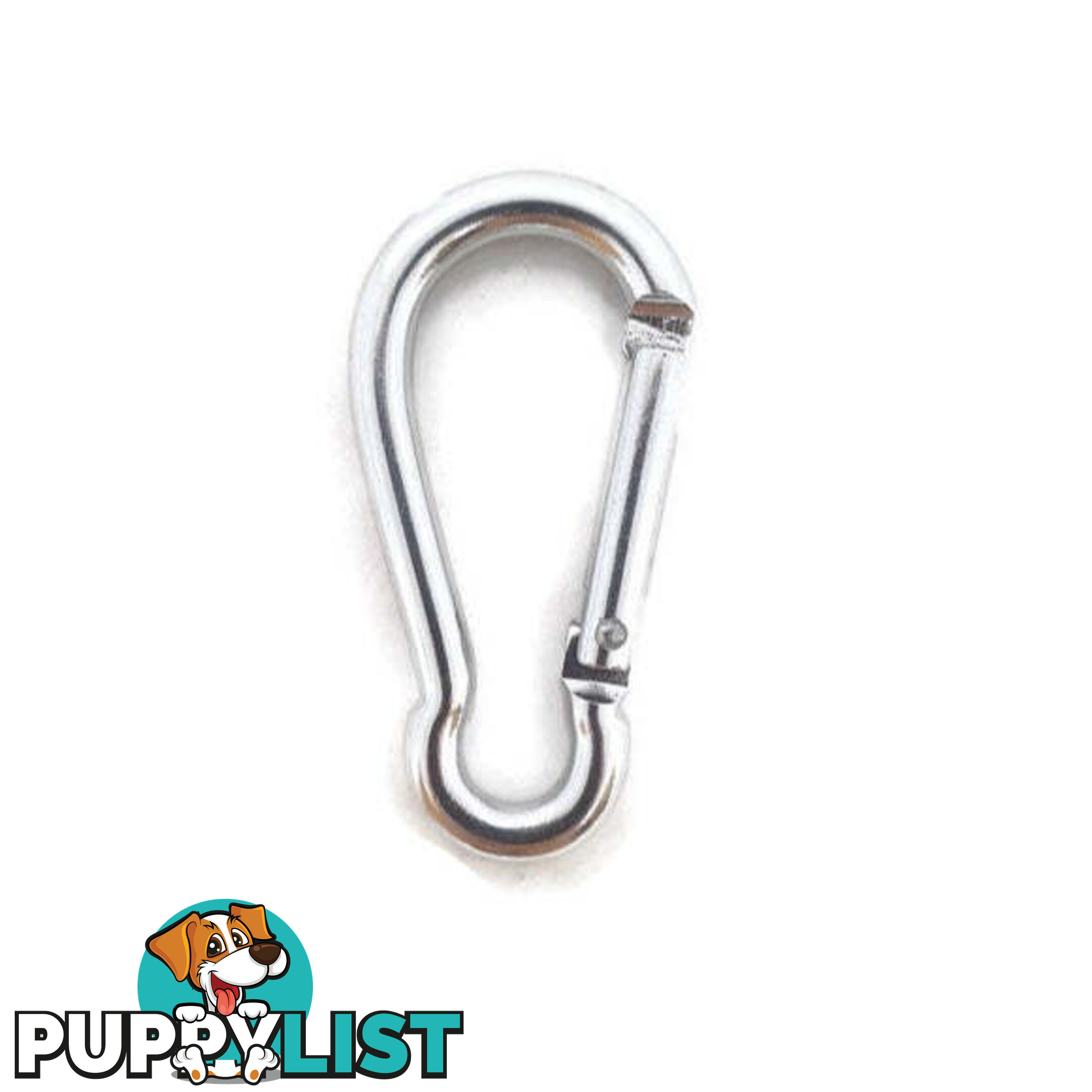 Snap Hook Carabiner - 6mm Aluminium - BNCARALUBLK