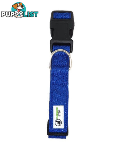 Bling Glitter Overlay Nylon Collar - Breakaway Buckle - Moondidley Pets - MDPCOLBLIXSHPNK