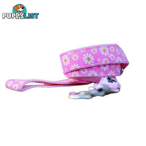 Daisy Dog Lead / Dog Leash - Hand Made by The Bark Side - TBSLDDAIPNK251.8