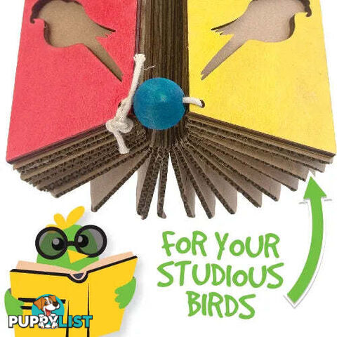 BIRD TOY DESTRUCTIVE - SHREDZ BIRD BOOK - BAINBRIDGE - BB-A8390