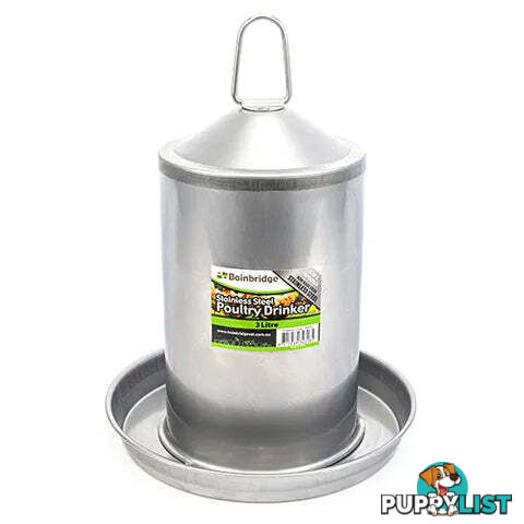 STAINLESS STEEL POULTRY DRINKER - BAINBRIDGE - BB-A8050