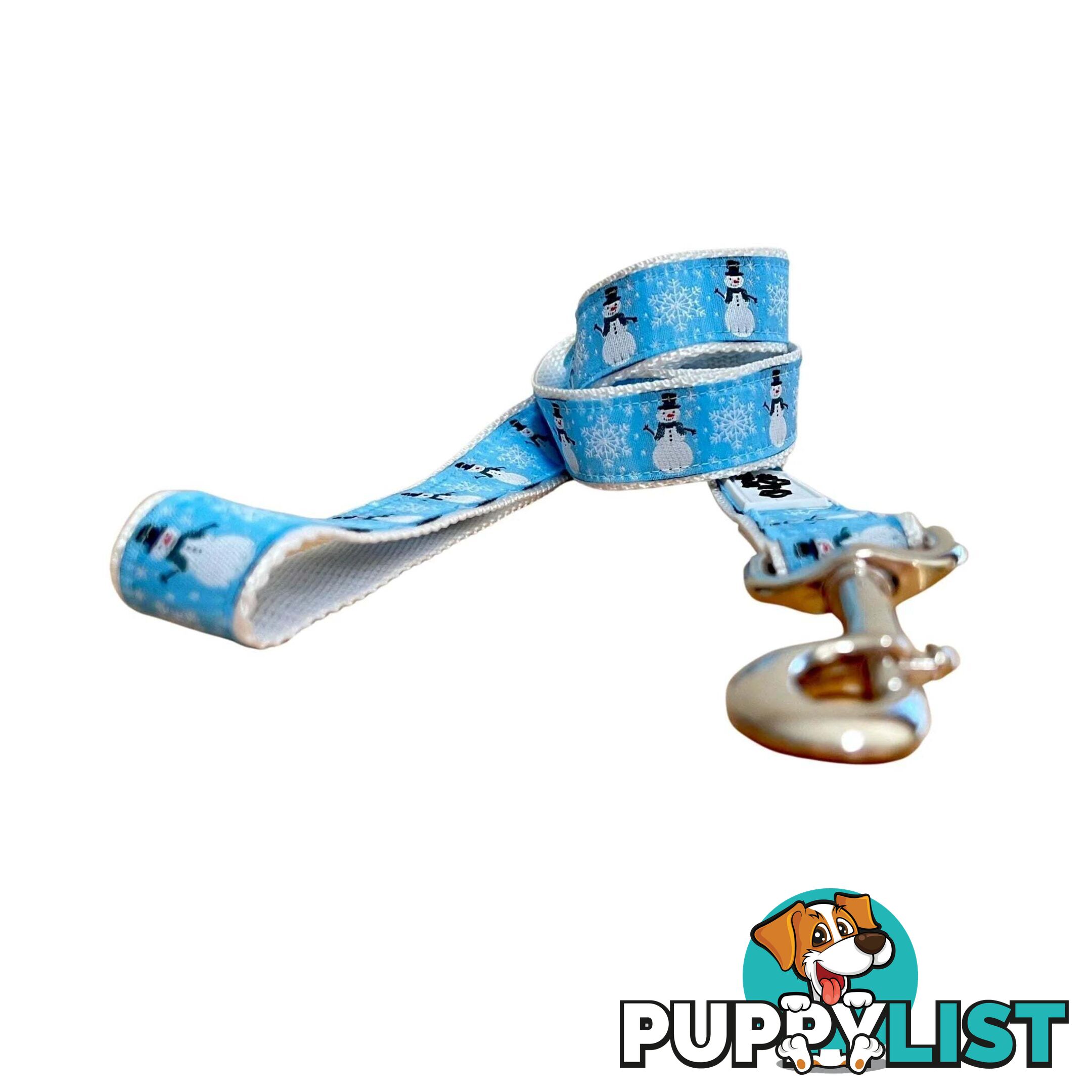 Christmas Dog Lead / Dog Leash - Hand Made by The Bark Side - TBSLDCHRSNO251.8