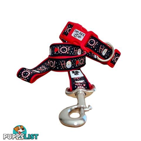 Christmas Dog Lead / Dog Leash - Hand Made by The Bark Side - TBSLDCHRSNO251.8