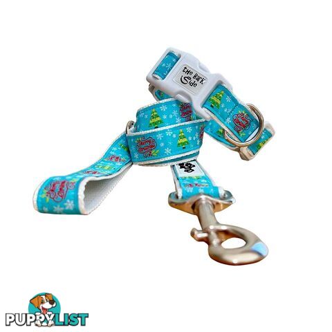 Christmas Dog Lead / Dog Leash - Hand Made by The Bark Side - TBSLDCHRSNO251.8