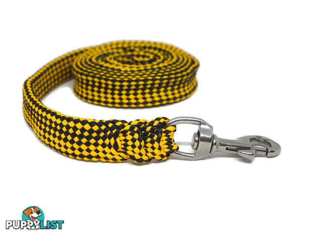 1.8m to 10m Long Dog Lead No Stitching Tough Yarnix 20mm Wide - YNXLD205SSPUR