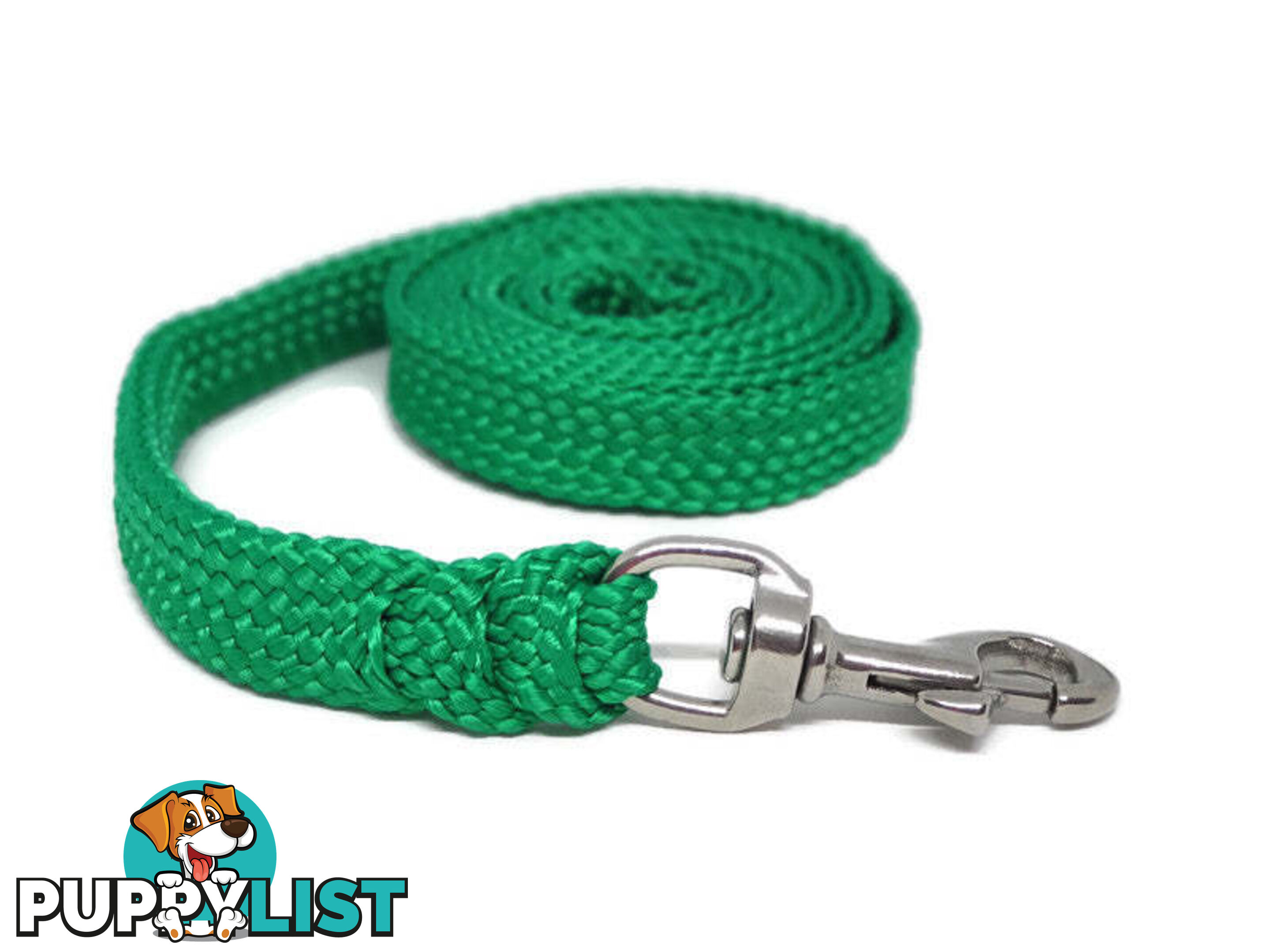 1.8m to 10m Long Dog Lead No Stitching Tough Yarnix 20mm Wide - YNXLD205SSPUR