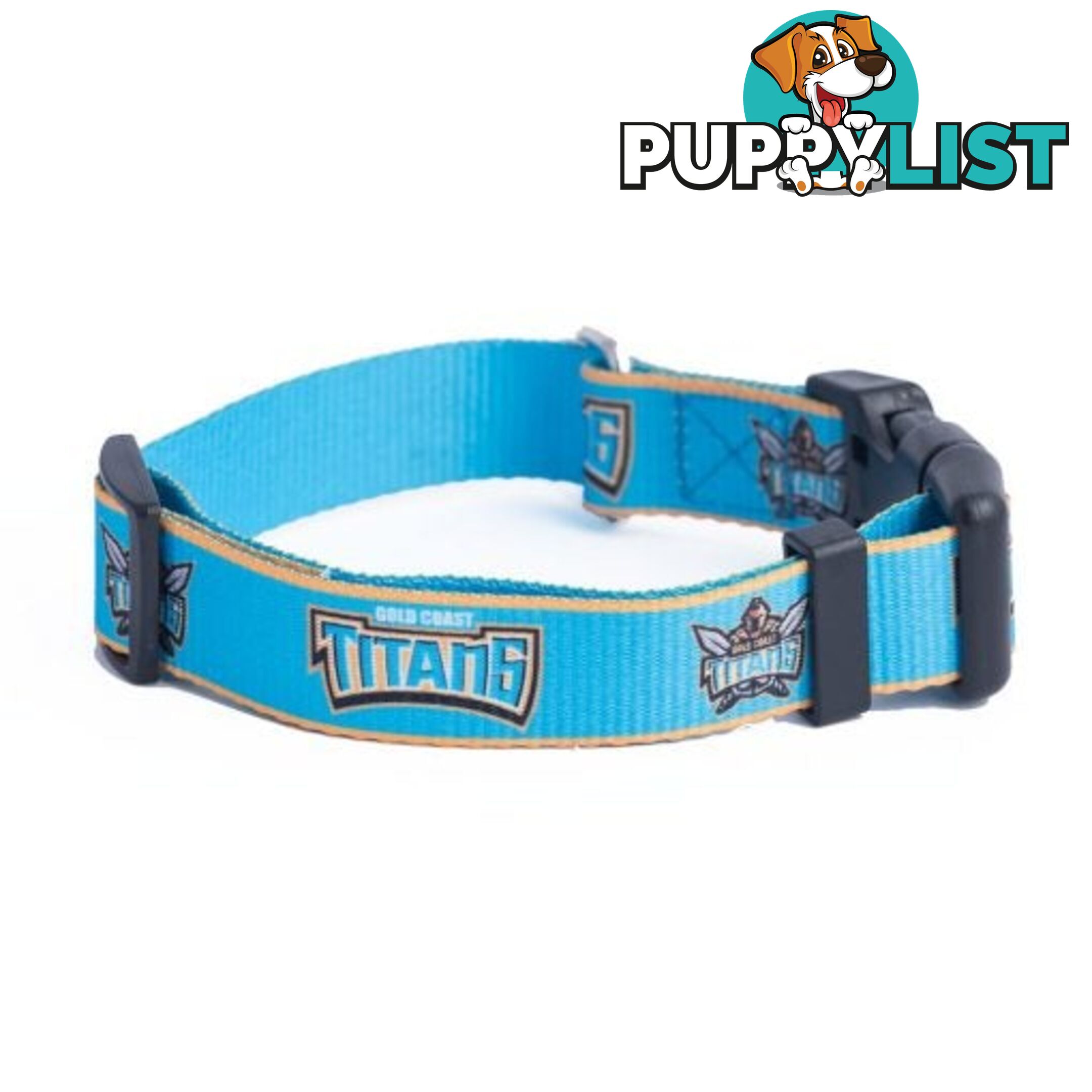 Dog Collars - NRL Footy Pets - FP-COL-M-TIT