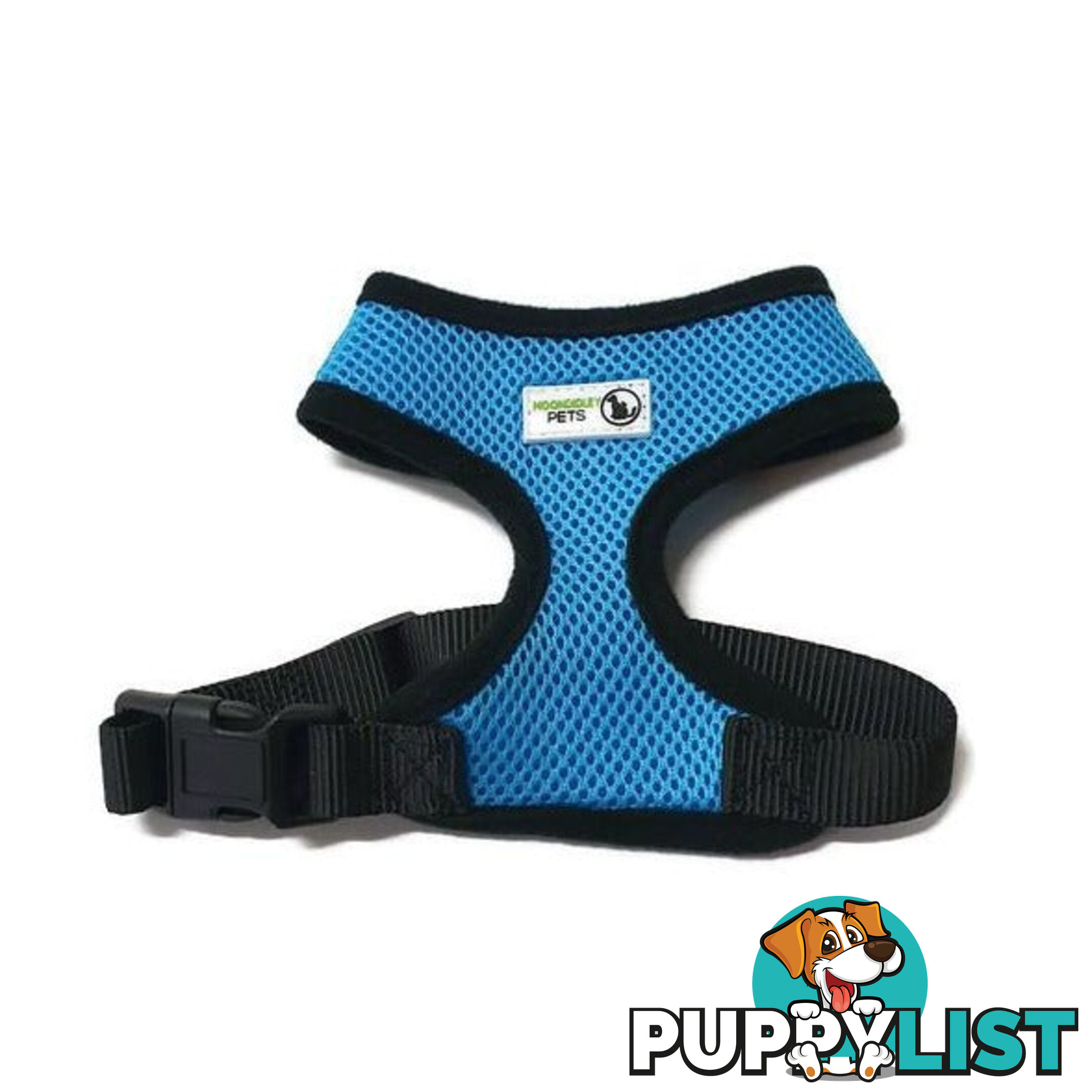 Pet Harness Soft Air Mesh Padded Adjustable  - Moondidley Pets - MDPHARMESXSNVY