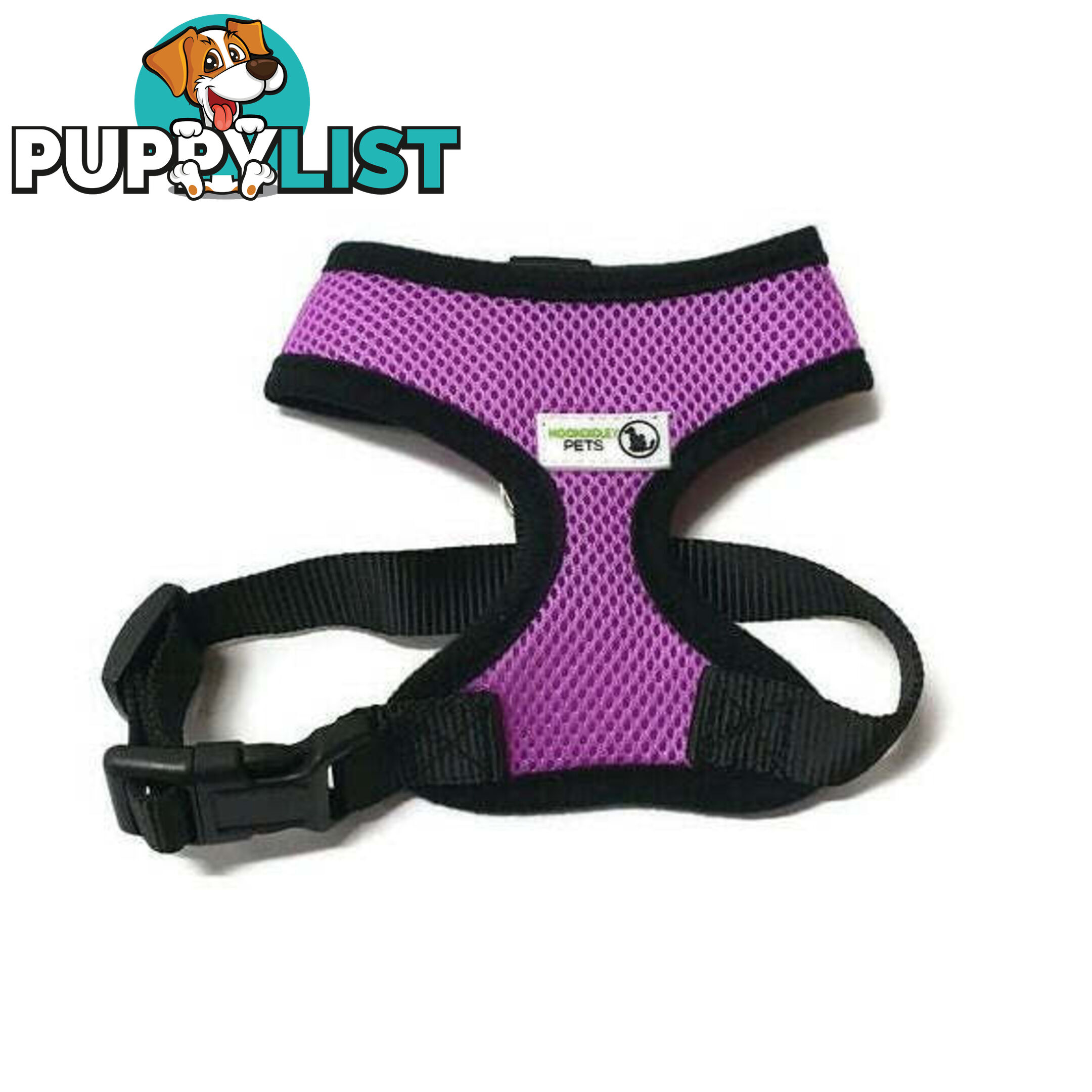 Pet Harness Soft Air Mesh Padded Adjustable  - Moondidley Pets - MDPHARMESXSNVY