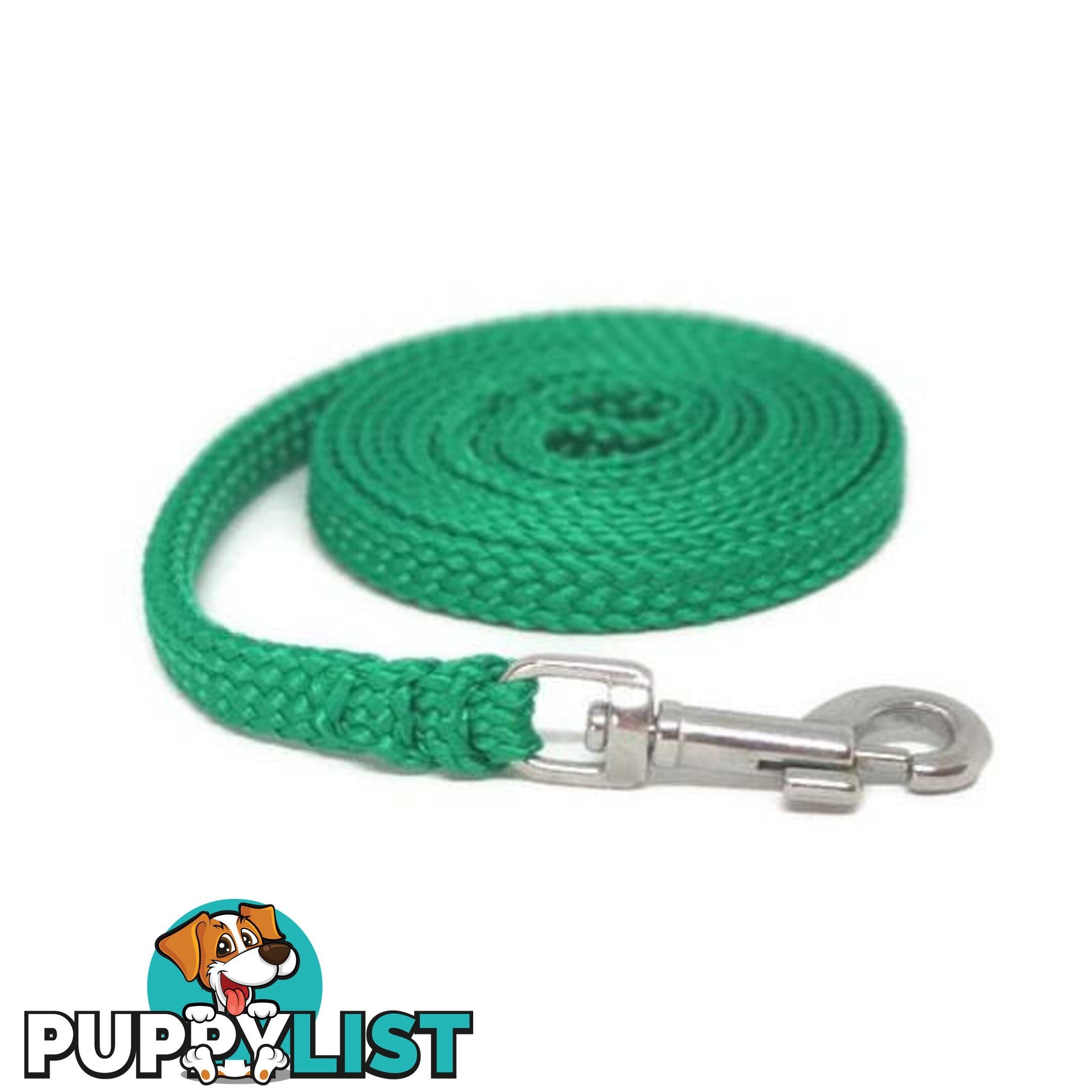 1.8m to 10m Long Dog Lead No Stitching Tough Yarnix 10mm Wide - YNXLD10-10-YEL-SS