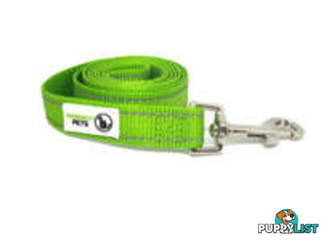 5m Long Nylon w/Reflective Stitching Dog Lead - Moondidley Pets - MDPLDREFLBLU205