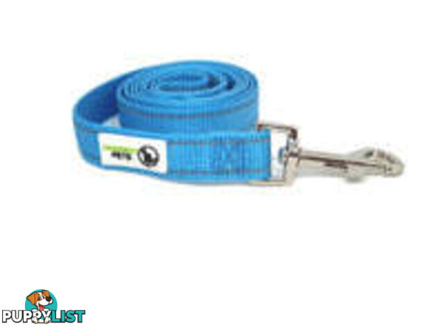 5m Long Nylon w/Reflective Stitching Dog Lead - Moondidley Pets - MDPLDREFLBLU205